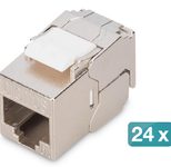 Digitus CAT 6A Kompakt-Keystone Modul, geschirmt, werkzeugfreie Montage