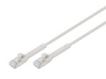 DIGITUS CAT 6A F-FTP abwinkelbares Patchkabel, Kupfer, 3 m, grau