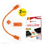 DISPLEX Phone-to-Phone Notfall-Lader, USB-C, 2er Set