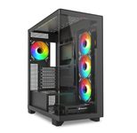 Sharkoon PC-Gehäuse Elite Shark CA500 Midi-Tower schwarz