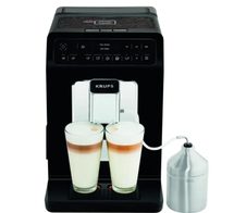 KRUPS EA891810 Evidence Kaffeevollautomaten mit Milchaufschäumer - schwarz