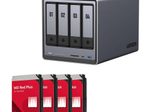 UGREEN DXP4800 NAS-Server Leergehäuse + 4x WD Red® Plus NAS Festplatte - 4 TB