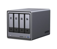 UGREEN DXP4800 NAS-Server Leergehäuse + 4x WD Red® Plus NAS Festplatte - 8 TB