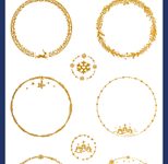 AVERY Zweckform Aufkleber Weihnachten, gold