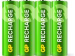 GP Akkus Recharge Ni-MH Mignon AA 2.100 mAh, 4 St.
