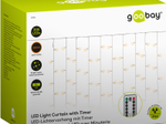 goobay 300er LED Lichtervorhang transparent 2,5 m