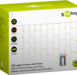 goobay 300er LED Lichtervorhang transparent 2,5 m