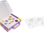 JOVI Bastelset Play & Fun Sand Painting Kit Monsters mehrfarbig