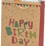 Idena Geschenktüte Geburtstag Motiv 18,0 x 23,0 cm, 1 St.