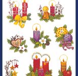 AVERY Zweckform Aufkleber Weihnachten, mehrfarbig