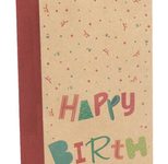 Idena Geschenktüte für Flaschen Geburstag Motiv 10,0 x 39,0 cm, 1 St.
