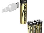 ANSMANN USB-Akkus mit Ladekabel Premium Li-Ion Micro AAA 400 mAh, 8 St.