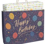 Idena Geschenktüte Geburtstag Motiv 33,0 x 26,0 cm, 1 St.