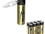 ANSMANN USB-Akkus mit Ladekabel Premium Li-Ion Mignon AA 1.800 mAh, 8 St.