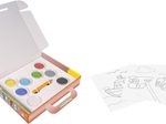 JOVI Bastelset Play & Fun Sand Painting Kit Transport mehrfarbig