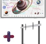 Samsung Flip Pro WM75B Flipchart 190,5 cm 75 Zoll + Neomounts NMPRO-M21 Rollwagen