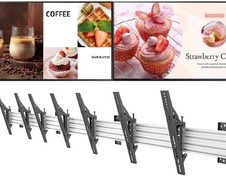 Samsung Menuboard 4x BE43D-H Smart Signage TV 109,22 cm 43 Zoll inkl. Neomounts NMPRO-WMB4 Wandhalterung