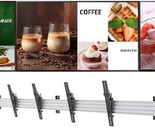 Samsung Menuboard 3x BE43D-H Smart Signage TV 109,22 cm 43 Zoll inkl. Neomounts NMPRO-WMB3 Wandhalterung