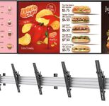 LG Menuboard 3x 43UM5N-H Digital Signage Display 108cm 43 Zoll inkl. Neomounts NMPRO-WMB3 Wandhalterung