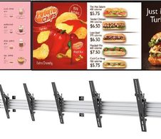 LG Menuboard 3x 43UM5N-H Digital Signage Display 108cm 43 Zoll inkl. Neomounts NMPRO-WMB3 Wandhalterung