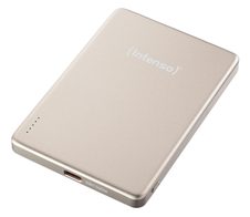 Intenso MW5000 magnetische kabellose Powerbank 5000 mAh, Champagner