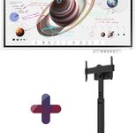 Samsung Flip Pro WM55B Flipchart 138,7 cm 55 Zoll inkl. Neomounts FL45S-825BL1 MOVE Up Standfuß & Tray CY-TF65BBC