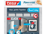 tesa Klettstreifen Powerstrips SMALL Click weiß, 32 St.