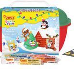 JOVI Modelliermassen Play & Fun Plastilina Christmas