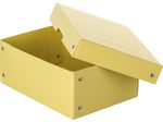 FALKEN PURE Aufbewahrungsbox 1250 Blatt pastellgelb 18,0 x 25,0 x 10,0 cm, 1 St.