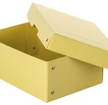FALKEN PURE Aufbewahrungsbox 1250 Blatt pastellgelb 18,0 x 25,0 x 10,0 cm, 1 St.
