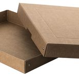 FALKEN PURE Aufbewahrungsbox 500 Blatt braun 24,0 x 32,0 x 4,0 cm, 1 St.