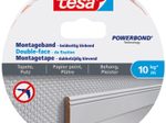 tesa doppelseitiges Klebeband Montageband POWERBOND Tapete & Putz 19,0 mm x 5,0 m