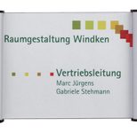 FRANKEN Türschild Aluminium silber 18,0 x 11,5 cm, 1 St.