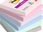 Post-it® Haftnotizen Super Sticky Notes Soulful Collection, farbsortiert, 90 Blatt