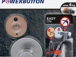 tesa Handtuchhaken Powerbutton Classic rund silber