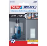 tesa Klettband ON & OFF® EXTRA STRONG weiß, 2 St.