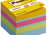 Post-it® Haftnotizen Mini-Würfel, farbsortiert, 400 Blatt