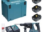 makita DHR243RT3J Akku-Kombihammer-Set 18,0 V, mit 3 Akkus