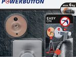 tesa Handtuchhaken Powerbutton Classic eckig silber