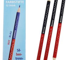 DONAU Silbenstifte, blau/rot