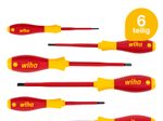 Wiha Schraubendreher-Set SoftFinish® electric SL/PZ 25477 6-tlg.