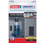 tesa Klettband ON & OFF® EXTRA STRONG schwarz