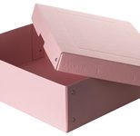 FALKEN PURE Aufbewahrungsbox 1250 Blatt pastellrosa 24,0 x 32,0 x 10,0 cm, 1 St.