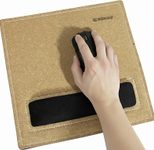 DONAU Mousepad mit Handgelenkauflage braun