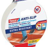 tesa Anti-Rutsch-Band Extra Resistant 25 mm x 5 m, transparent