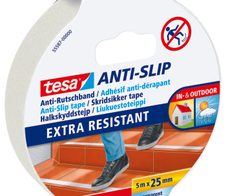 tesa Anti-Rutsch-Band Extra Resistant 25 mm x 5 m, transparent