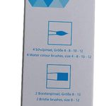 DONAU Pinsel-Set Größe 4, 8, 10, 12, 6-teilig