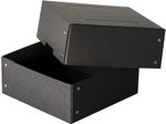 FALKEN PURE 200x200mm Aufbewahrungsbox 1050 Blatt schwarz 21,0 x 21,0 x 8,5 cm, 1 St.