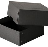 FALKEN PURE 200x200mm Aufbewahrungsbox 1050 Blatt schwarz 21,0 x 21,0 x 8,5 cm, 1 St.
