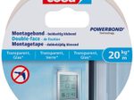 tesa doppelseitiges Klebeband Montageband POWERBOND Glas 19,0 mm x 5,0 m